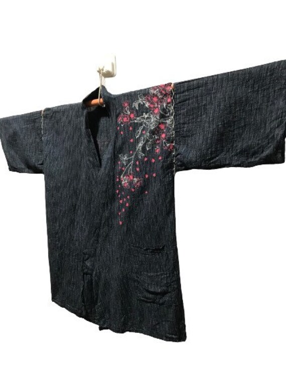 MEGA SALE !! Vintage 70s Jinbei Kimono Japanese T… - image 3