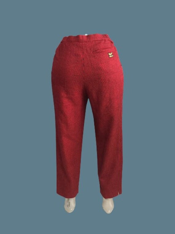 Sz 28 Wolsey Tokyo Style Plaid Pants 