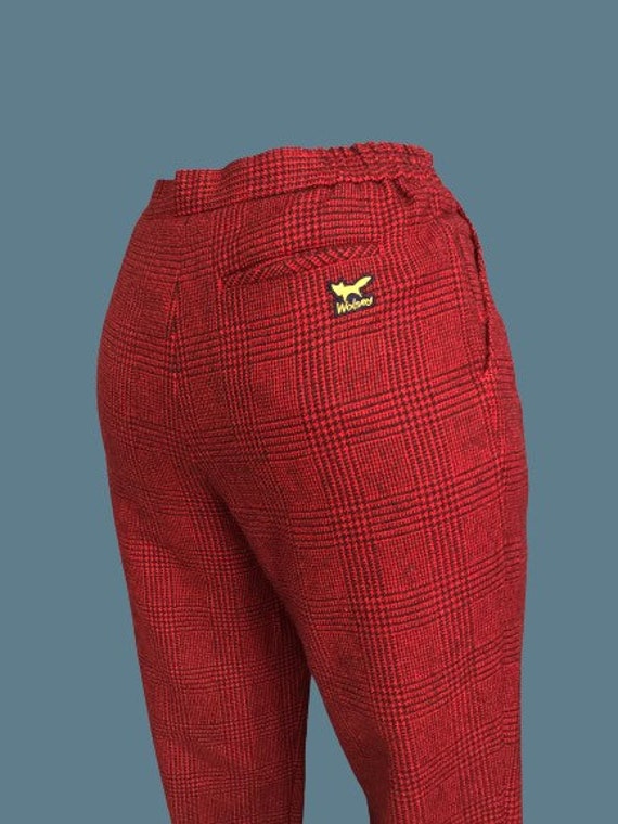 Sz 28 Wolsey Tokyo Style Plaid Pants 