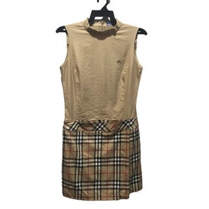 MEGA SALE Burberry London Blue Label Women Dresses Checkered Plaid Designer Brand Without Belts Etsy