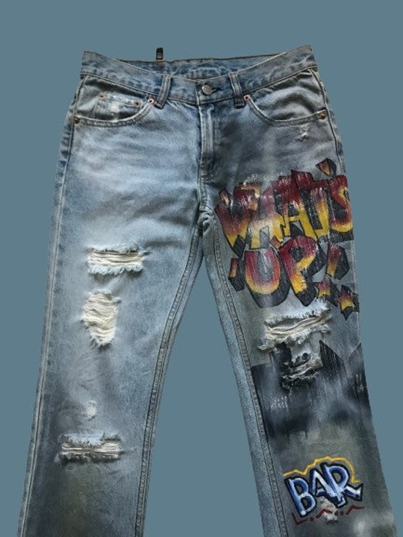 MEGA SALE !! Sz 28” Jormangs Distressed Jeans Nic… - image 4