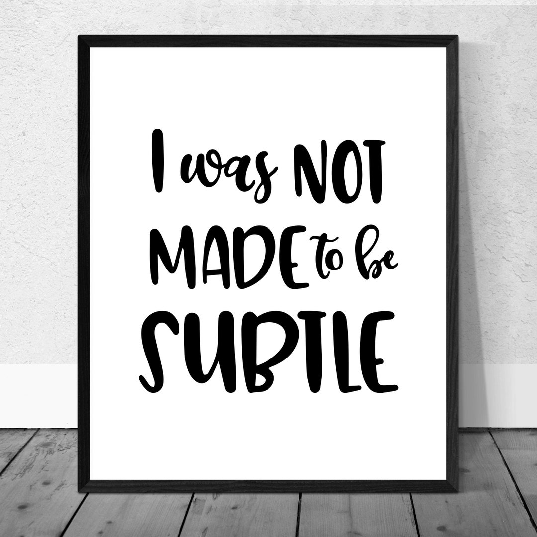 Printable Home Decor, Quote, Instant Download, Funny, Family, Teenager