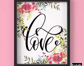 Romantic Love Printable | Instant Download| Romantic Gift for Boyfriend Girlfriend | Wedding Gift | Bedroom Decor | Multiple Sizes