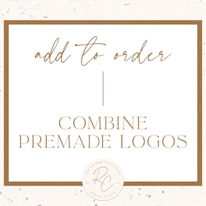 Kombinieren Sie vorgefertigte Logo-Designs - A La Carte Option - Individuelles Logo-Design, Social Media, Logo Branding, Instagram-Vorlage, Grafikdesign