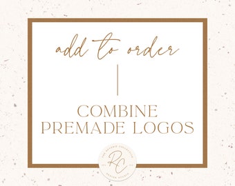 Combine Premade Logo Designs - A La Carte Option - Custom Logo Design, Social Media, Logo Branding, Instagram Template, Graphic Design