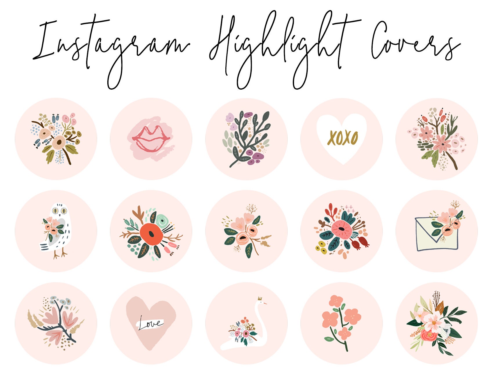 wallpapers Pink Flowers Floral Instagram Highlight Cover instagram story highlight icons ios 14