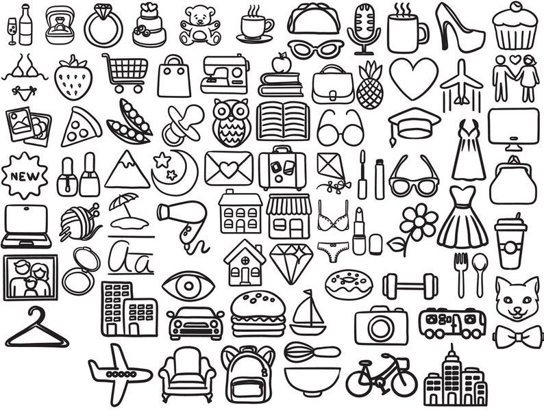 Instagram Story Highlight Icons 78 White Marble Circle Etsy