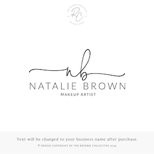 Text Only Logo, Modern Logo, Monogram Logo, Boutique Logo, Blog Logo, Minimal Logo, Makeup Logo, Premade Logo Design