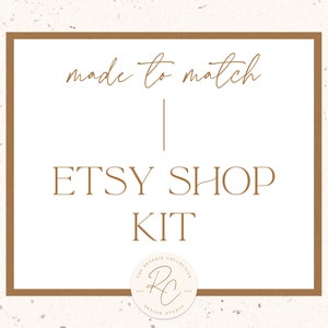 Etsy Shop Kit - A La Carte Option - Premade Logo Design, Custom Logo Design, Social Media, Instagram Template, Graphic Design, Shop Cover