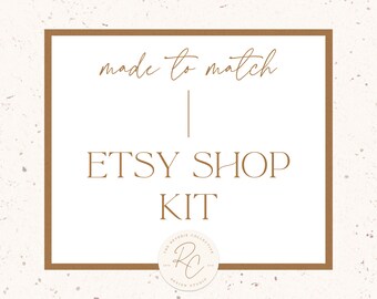 Etsy Shop Kit - A La Carte Option - Premade Logo Design, Custom Logo Design, Social Media, Instagram Template, Graphic Design, Shop Cover