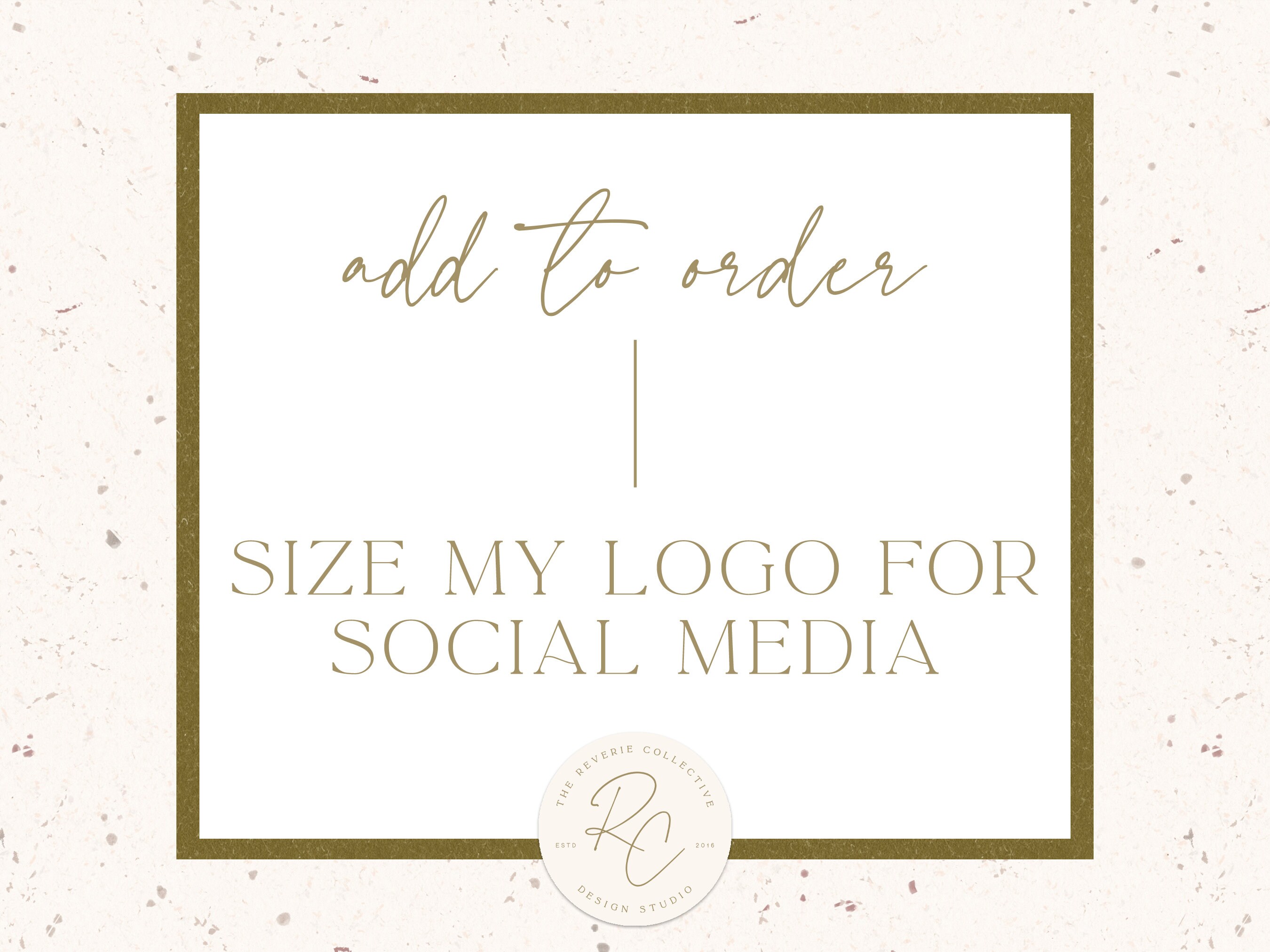 Branding Add-On: Logo Design Sized For Social Media