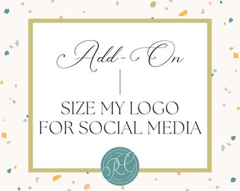 Kit pour réseaux sociaux, service de redimensionnement de logo, formatage d'image de profil, graphismes prêts pour la plate-forme, optimisation des éléments de marque, marketing d'entreprise