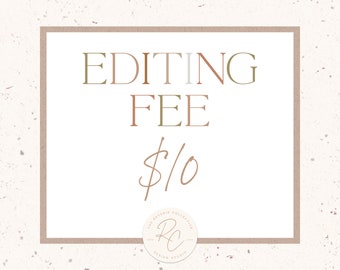 Editing Fee
