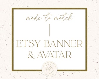 Etsy Banner & Avatar - A La Carte Option - Premade Logo Design, Custom Logo Design, Social Media Template, Graphic Design, Shop Cover