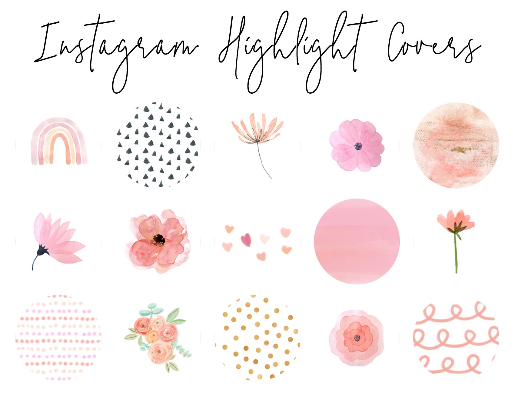 pics Pink Flowers Floral Instagram Highlight Cover instagram story highlight icons ios 14