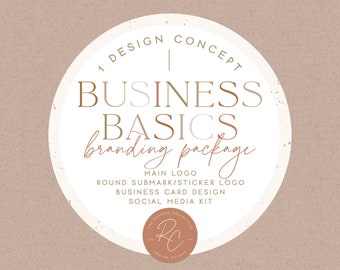 Business Basics Branding Package, Custom Branding Package, Custom Logo Design, Business Card Design, Logo Design Custom, Small Business Logo