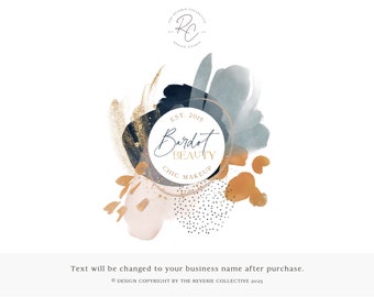 Abstract Boho Logo Design: Modern Premade Business Branding