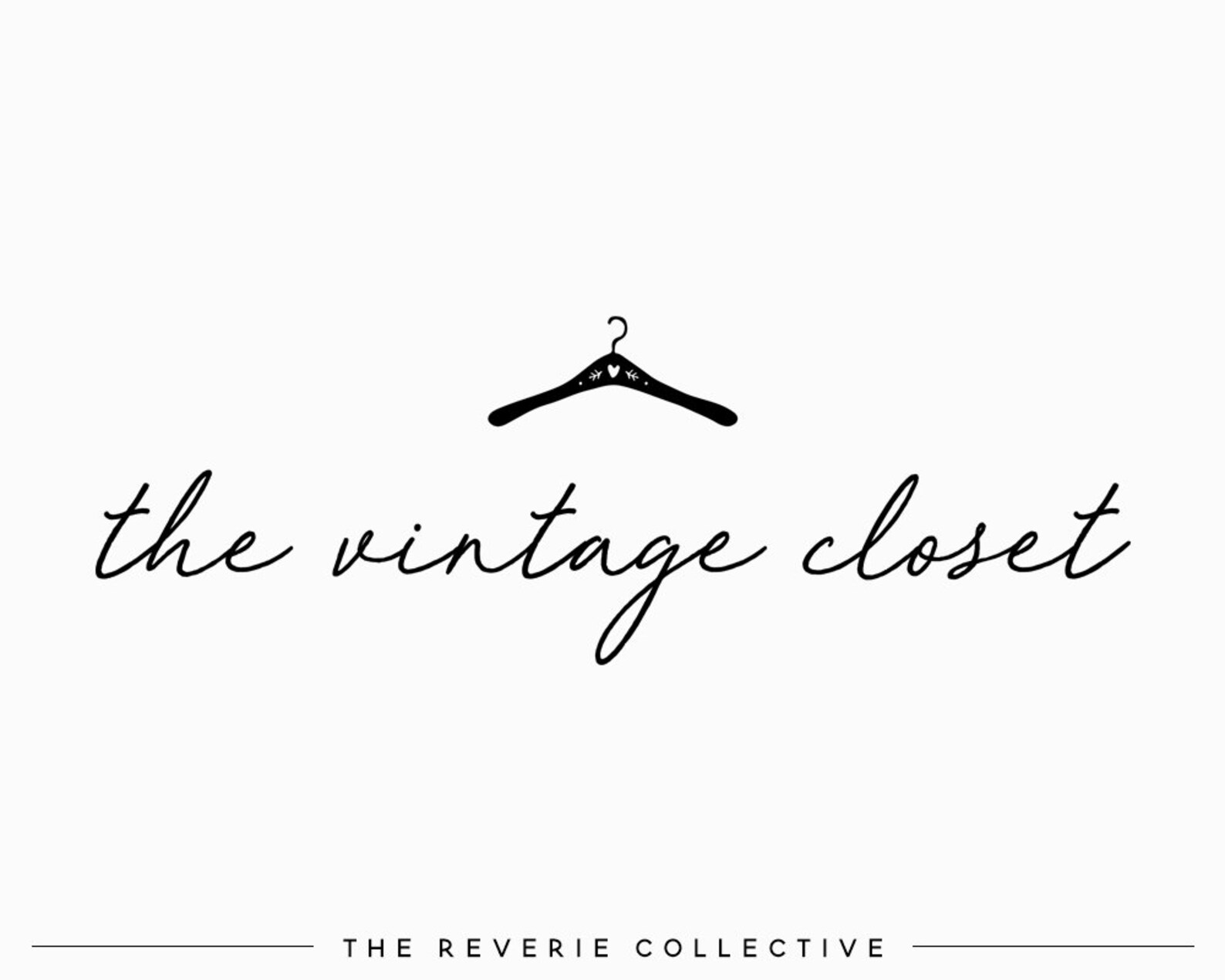 Clothes Hanger Logo Hand Drawn Logo Rustic Logo Photography Etsy