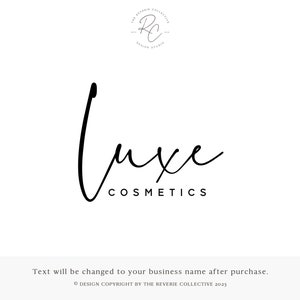 Text Only Logo, Handwritten Logo, Script Logo, Modern Logo, Makeup Logo, Minimal Logo, Beauty Logo, Premade Logo Design