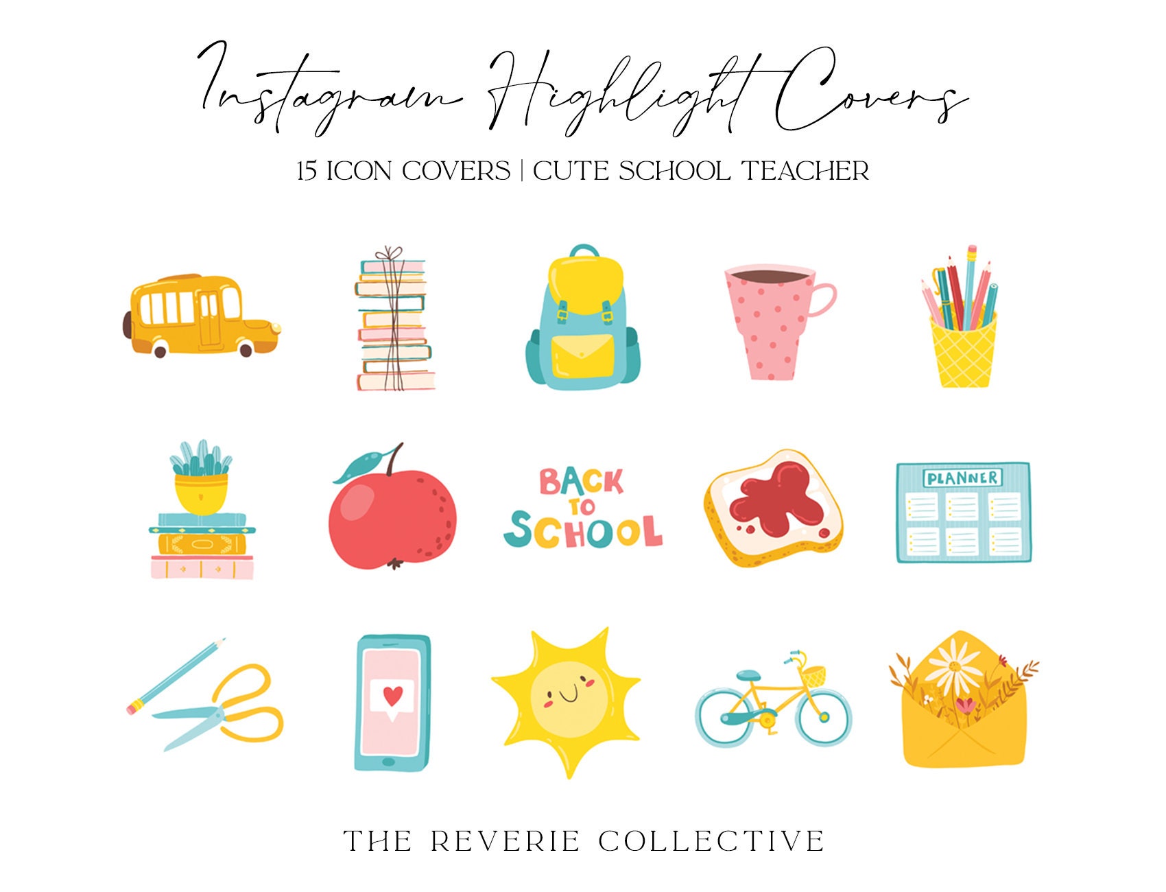 Premium Vector  Instagram highlight cover student