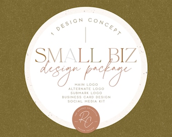 Small Biz Design Package, Custom Branding Package, Custom Logo Design, Business Card Design, Logo Design Custom, Small Business Logo