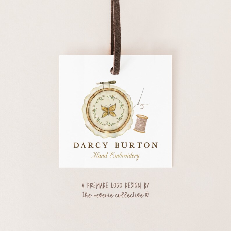 Embroidery Hoop Logo Sewing Logo Thread Logo Needle Logo Etsy