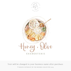 Charcuterie Honey & Brie Premade Logo Design