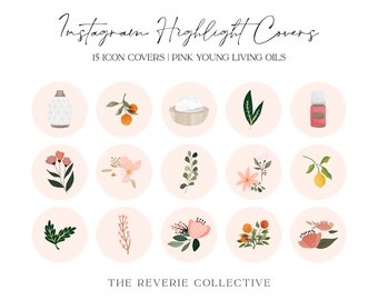 Floral Young Living Instagram Highlight Covers: App Icons (Digital Download)