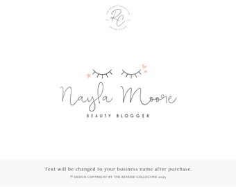 Makeup Artist Logo, Beauty Blogger Logo, Eyelashes Logo, Makeup Logo, Salon Logo, Lash Logo, Style Logo, Premade Logo Design