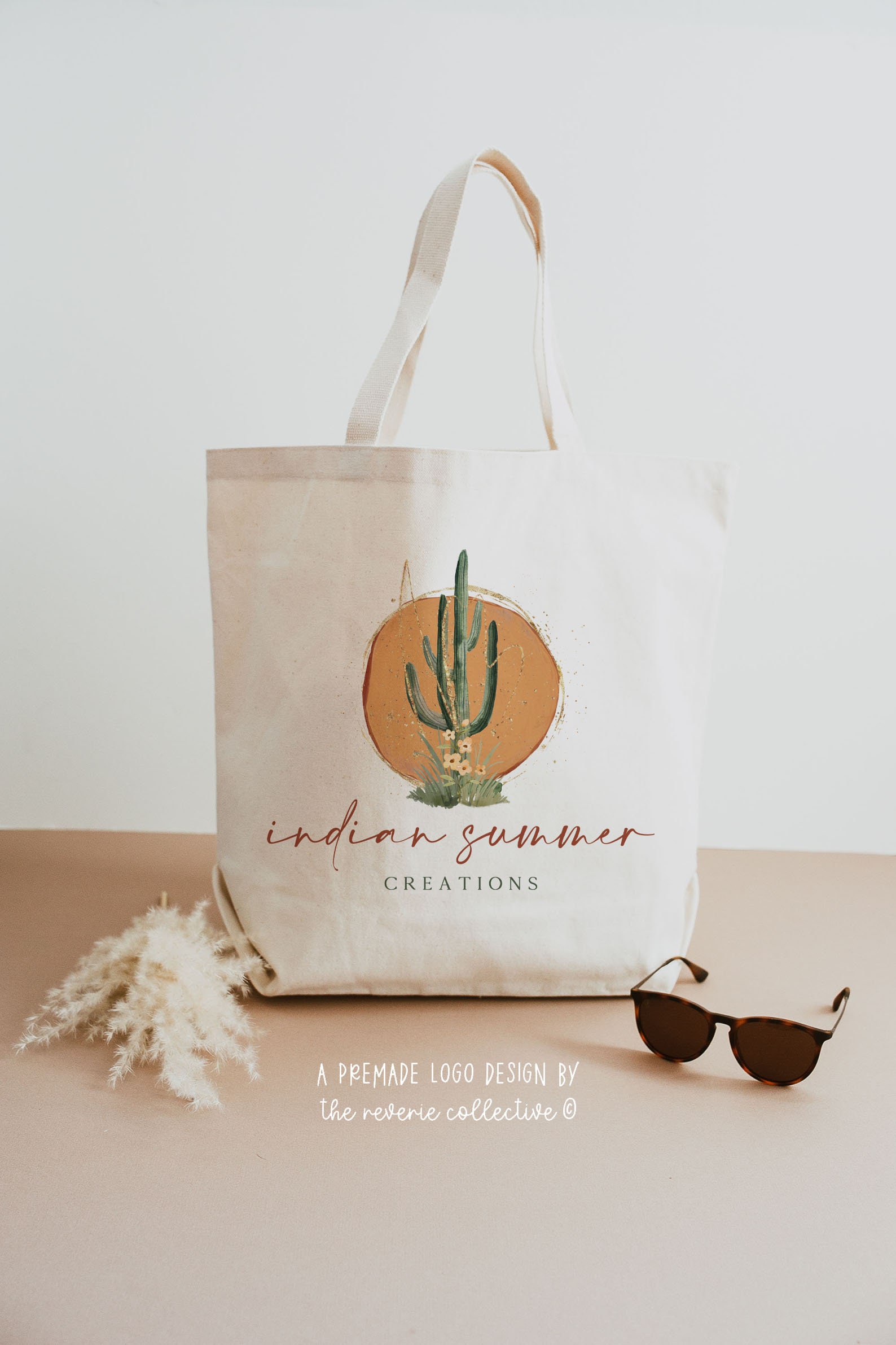 Cactus Logo Desert Logo Bohemian Logo Boho Logo Succulent - Etsy