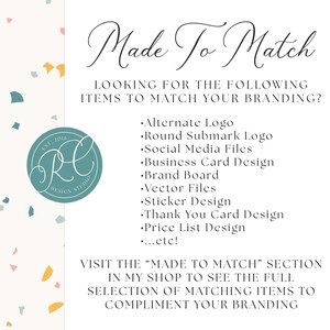 Boho Desert Logo Design, Earthy Skincare Branding, Abstract Mountain Watermark, Bold Terracotta Wellness Brand, Neutral Clay Studio image 4