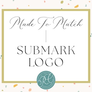 Submark Logo Design, Secondary Brand Mark, Custom Business Emblem, Boutique Branding Element, Minimalist Identity Graphic