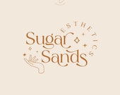 Mystic Spiritual Logo, Celestial Witchy Branding, Boho Psychic Business Design, Tarot Reader Marketing, Minimal Hand Moon Stars Shop
