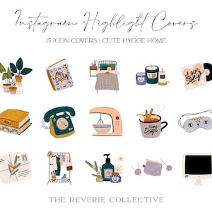 15 Süße Hygge Home Decor Instagram Covers, Instagram Story Highlight Icons, iOS App Icons, iPhone Widgets, Instagram Highlights, Vorlage
