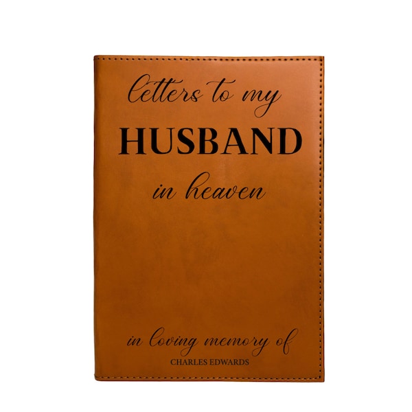 Loss of Husband Gift | Letters to Husband Grief Journal | Husband Memorial Gift | Sympathy Gift for Widow Wife | Sympathy Husband Loss Gift
