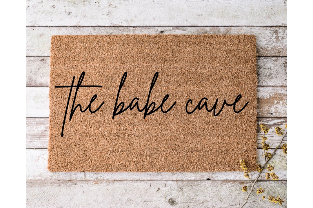 The Babe Cave Sorority Doormat Girls Room Roomate Doormat College