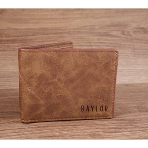 Carteras personalizadas para niños, cartera para hijo, regalo de mamá a hijo, cartera con monograma para niños, cartera de cuero personalizada para hijo, carteras para niños