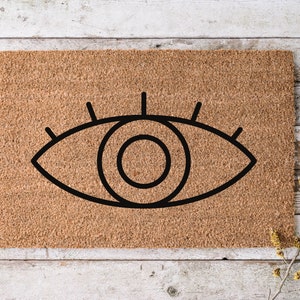 Evil Eye | Eye See You | I See You Doormat | Funky Doormat | Minimalist | Trendy Doormat