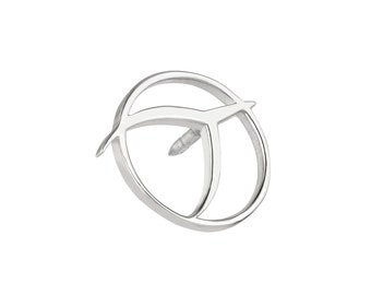 IPU lapel pin, Sterling Silver