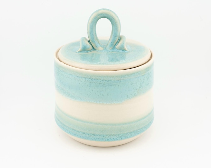 Handmade Ceramic Butter Keeper | French Butter Crock Dish Kitchen, 3 Handle Options, 14 Colors, Gift for Mom Wife Homestead Family Unique