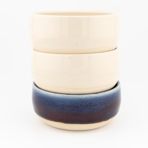 Handmade Ceramic Condiment Cup Set- 3 oz (kitchen, catchall, sauce, dip, small cup, espresso, stackable dish)