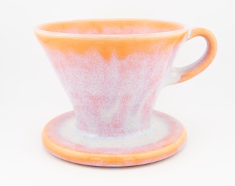 V60 Coffee Pour Over - Filtre conique 02 ou 03 - 14 couleurs (infuseur en céramique fait main, Chemex, Hario, Cone Drip)