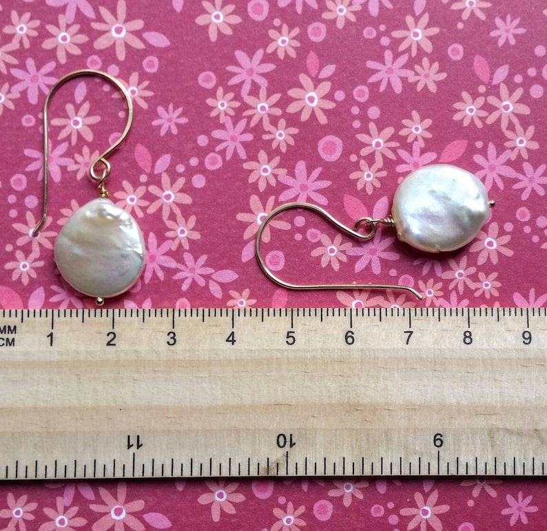 Pearl earrings,gold and pearl earrings,gold earrings,coin pearls,wedding jewellery,pearl dangle earrings,gold dangle earrings,june birthday