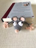 Crochet Bookmark, Funny bookmark, Handmade cute Bookmark, Crochet Rat, Crochet Mouse product logo