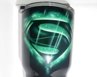 Hand Painted Superhero Tumbler: Personalized 30oz Yeti/Ozark