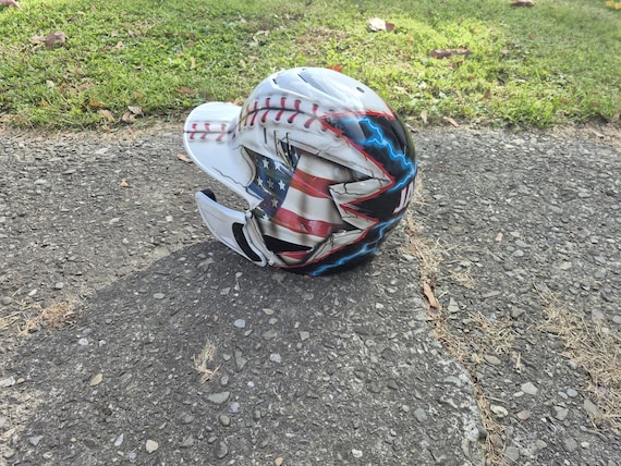 american flag dirt bike helmets HHH DOT Youth & Kids Helmet for Dirtbike ATV with VISOR-RED-USA Intermediate Oval AFX FX-17 (American) Flag Helmet