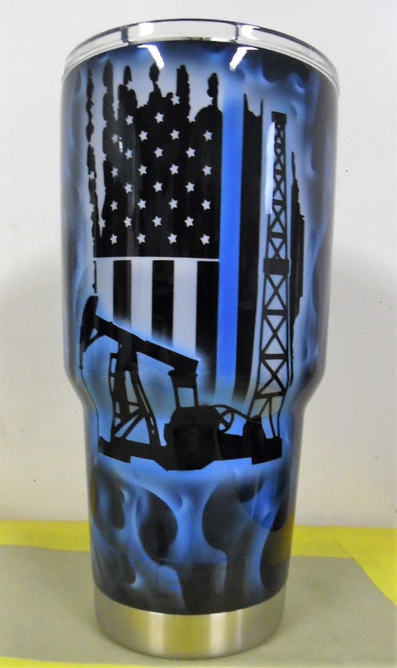 Oilfield Flag Yeti Oilfield Yeti Oil Worker Mug Oilfield Worker