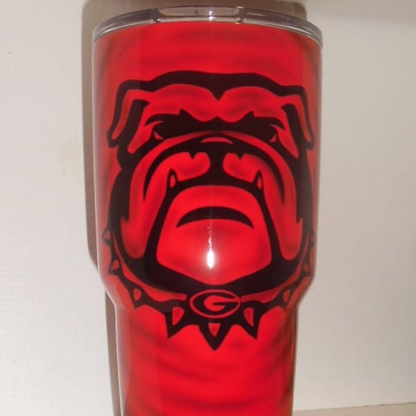 Bulldog Yeti, football Gift, football Rtic tumbler, football Yeti, football yeti cup