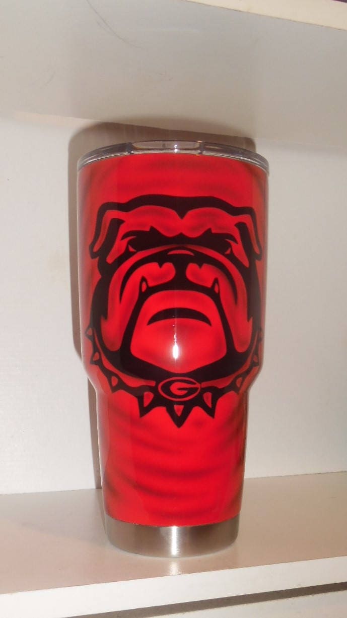 30 oz Rhinestone Georgia Bulldogs Yeti Rambler Travel Cup: College Football  Fan Gear & Accessories – LuLu Grace