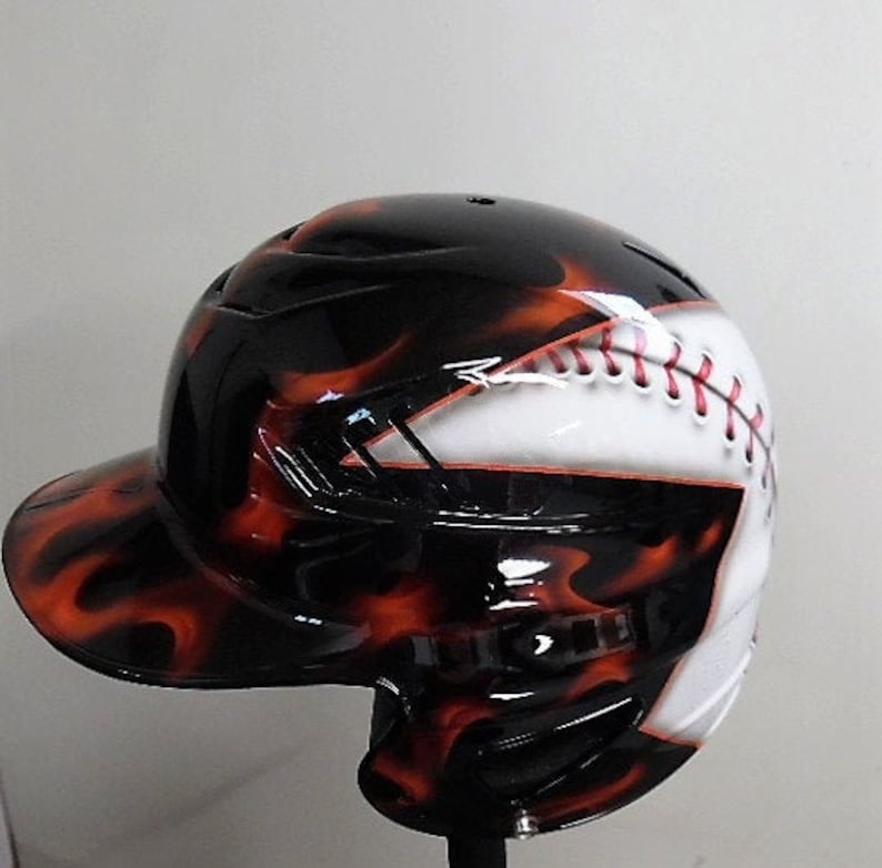 Airbrushed Batting Helmets Personalized Batting Helmets Etsy